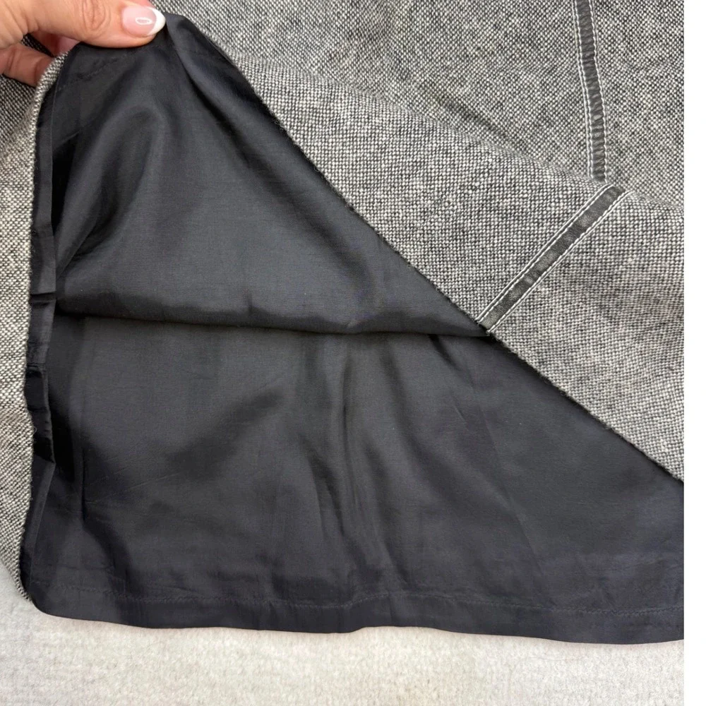 Michael Kors Gray Wool Blend Tweed Pencil Skirt 12 Career wear dark‎ academia